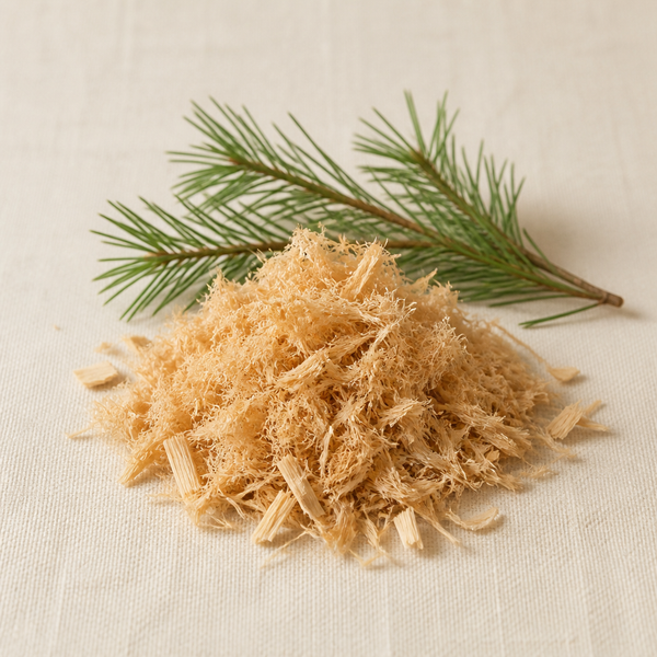 Natural pine fiber